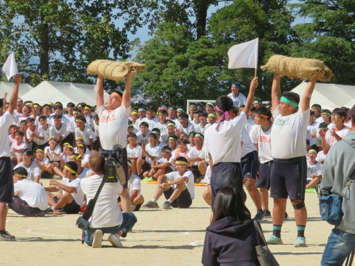 体育大会（俵上げ）